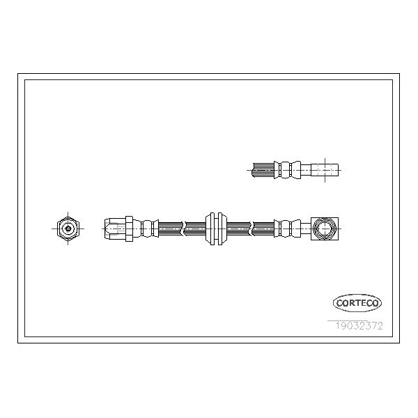 Corteco Brake Hose, 19032372 19032372 - main